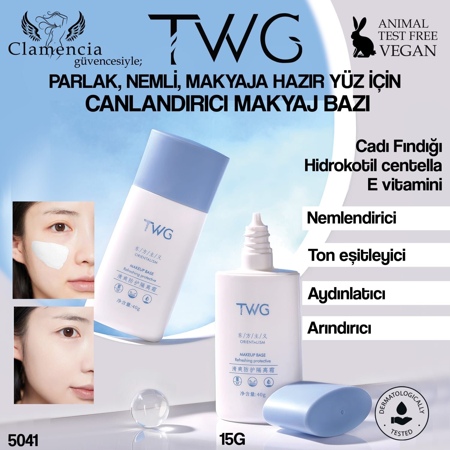 TWG Canlandırıcı ve Koruyucu Makyaj Bazı – 40g