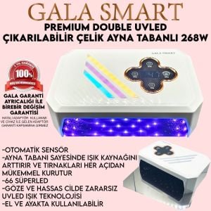 Premium Double 268 W UVLED Kurutucu – Çelik Aynalı Tabanlı
