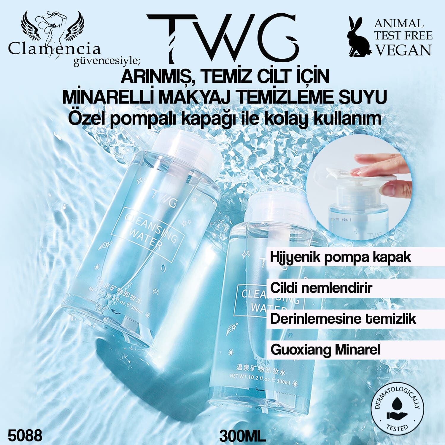 TWG Mineralli Makyaj Temizleme Suyu – 300ml
