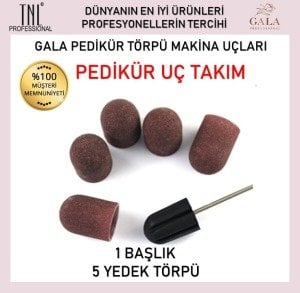 PEDİKÜR UÇ TAKIMI - 1 ANA UÇ + 5 TÖRPÜ UÇ