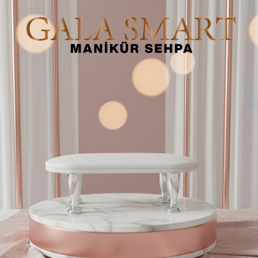 Gala Smart Manikür Sehpası Küçük (Beyaz)
