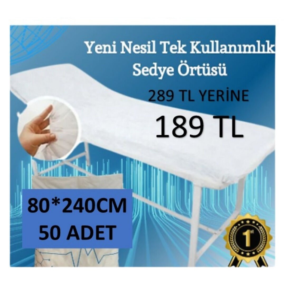 Tek Kullanımlık Sedye Örtüsü 50li paket