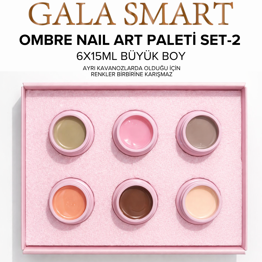 Ombre Nail Art Paleti - Set 2