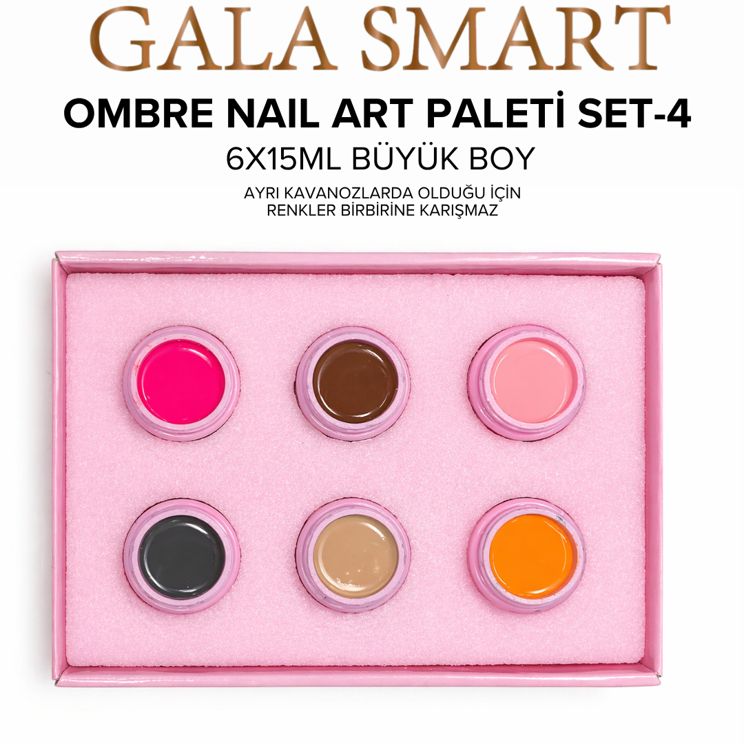 Ombre Nail Art Paleti - Set 4