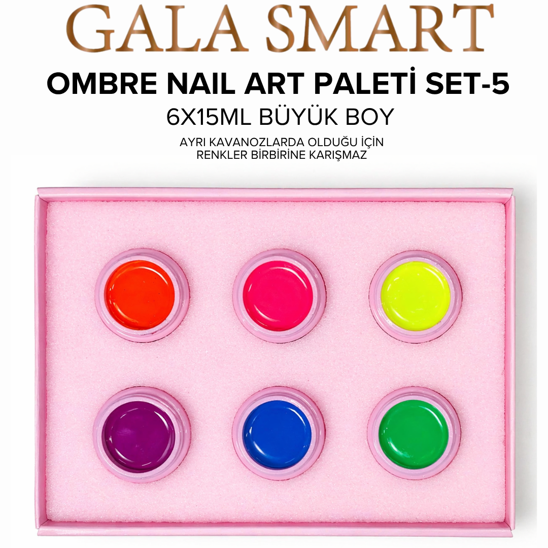 Ombre Nail Art Paleti - Set 5