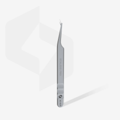 STALEKS EXPERT 45 TYPE 8 Çentikli profesyonel kirpik uzatma cımbızı, mini L