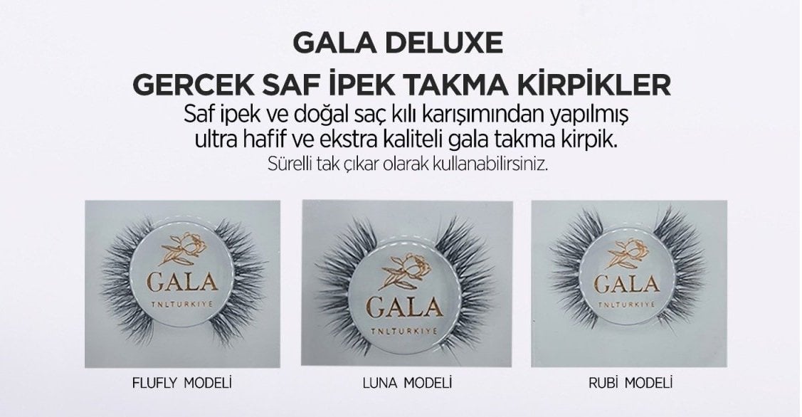 Gala Delux Saf İpek - Luna Takma Kirpik