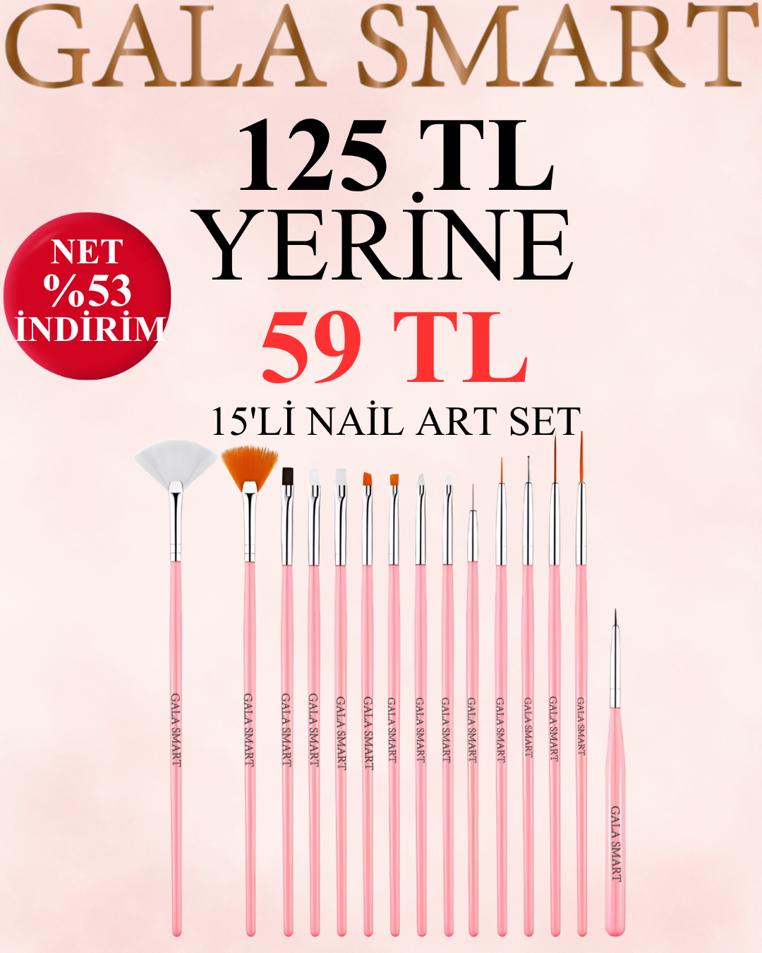 15'li Nail Art Set - Kampanya