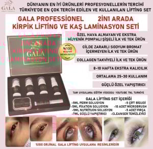 GALA Kirpik & Kaş Laminasyon Lifting Seti - Profesyonel Salon Uygulama Seti