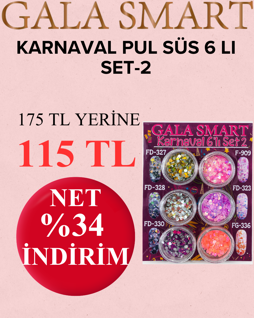 Karnaval Pul Süs Set - 2 - Kampanya