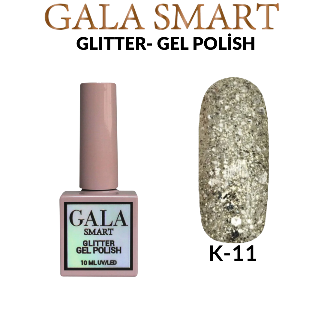 Glitter Kalıcı Oje - 10 ml K-11