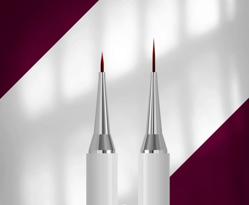 EXCLUSIVE 01/11 Çift taraflı liner fırça 7 mm / jel için 12 mm