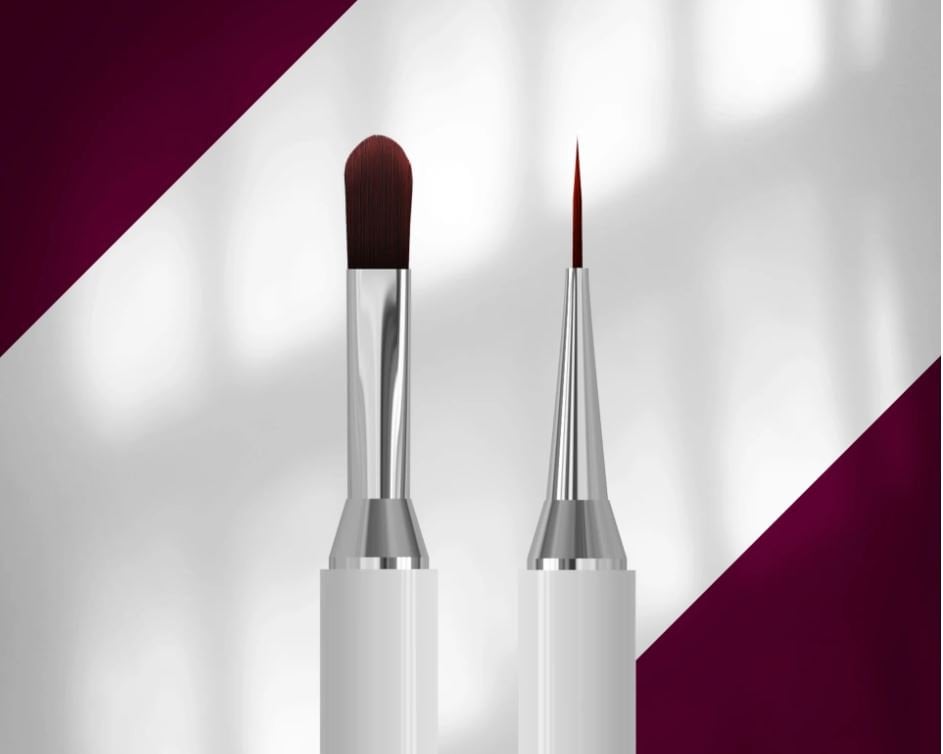 EXCLUSIVE 06/11 Çift taraflı jel fırçası 11 mm / liner 12 mm