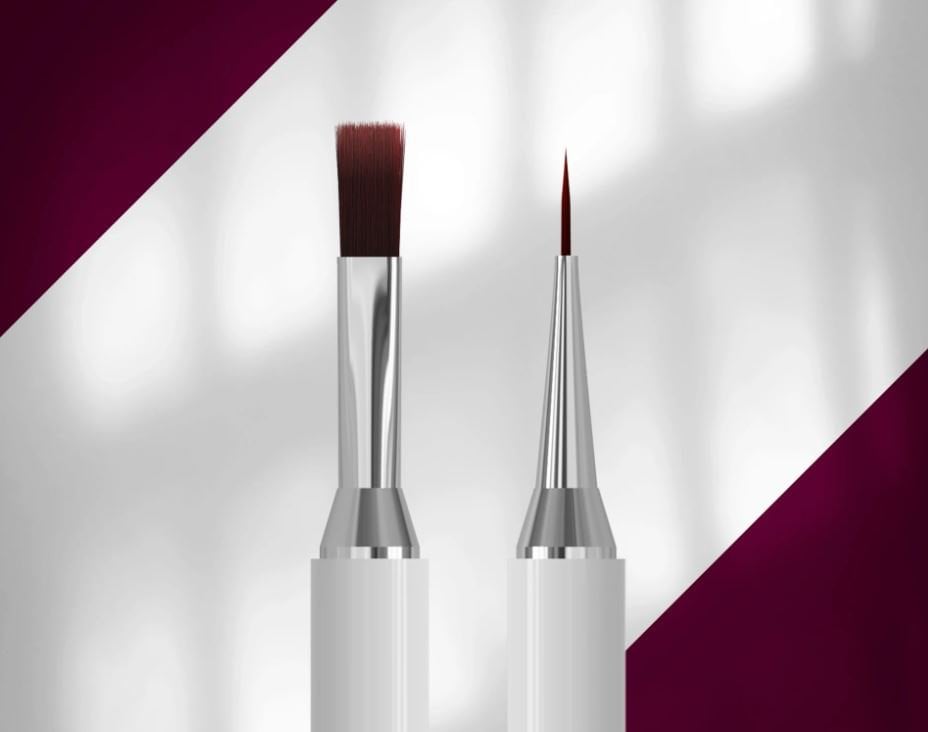 EXCLUSIVE 08/03 Çift Taraflı Jel Fırçası 10 mm / Liner 10 mm