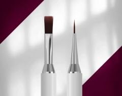EXCLUSIVE 08/03 Çift Taraflı Jel Fırçası 10 mm / Liner 10 mm