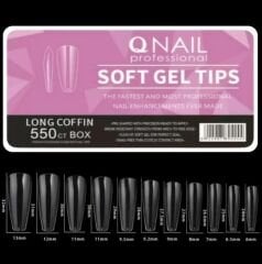 Soft Jel Tips - Long Coffin 550