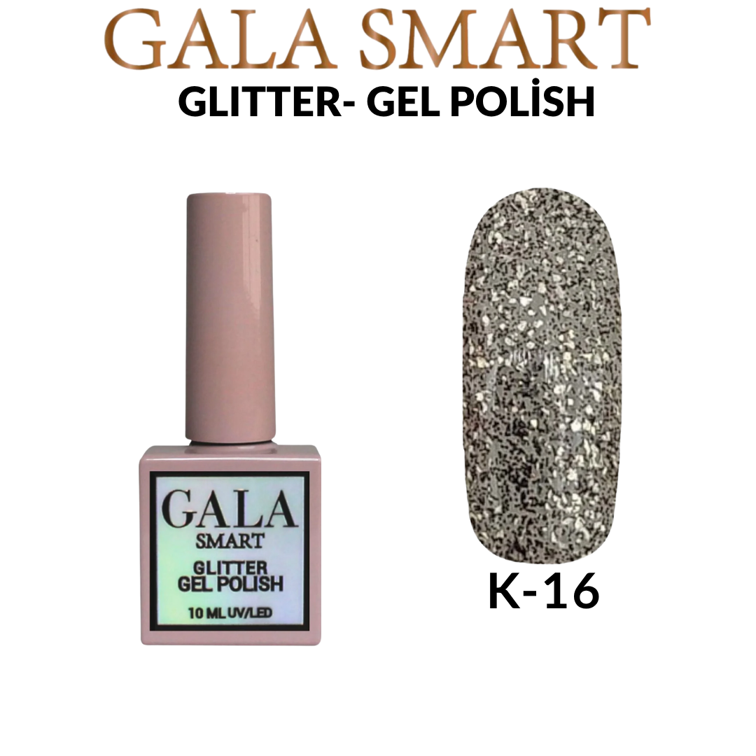Glitter Kalıcı Oje - 10 ml K-16