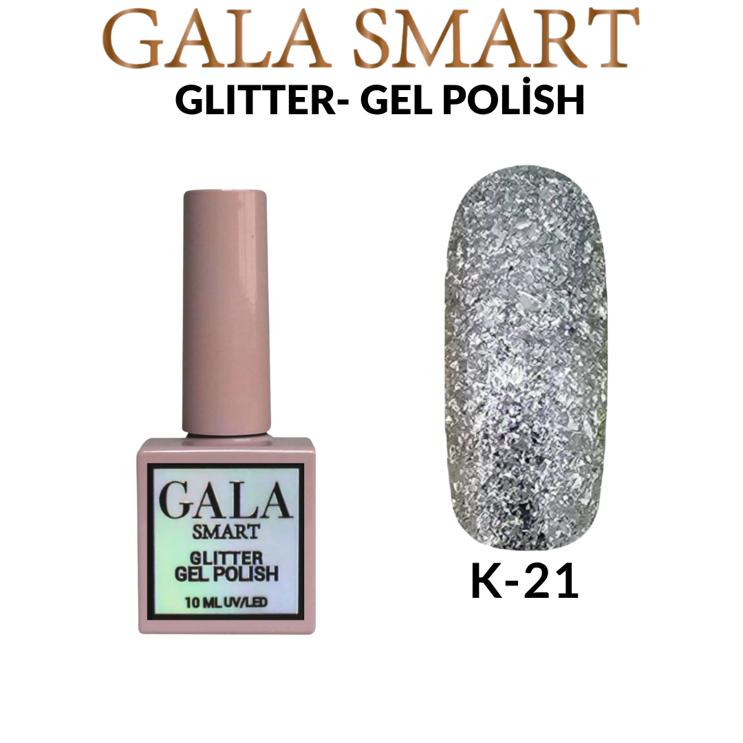 Glitter Kalıcı Oje - 10 ml K-21