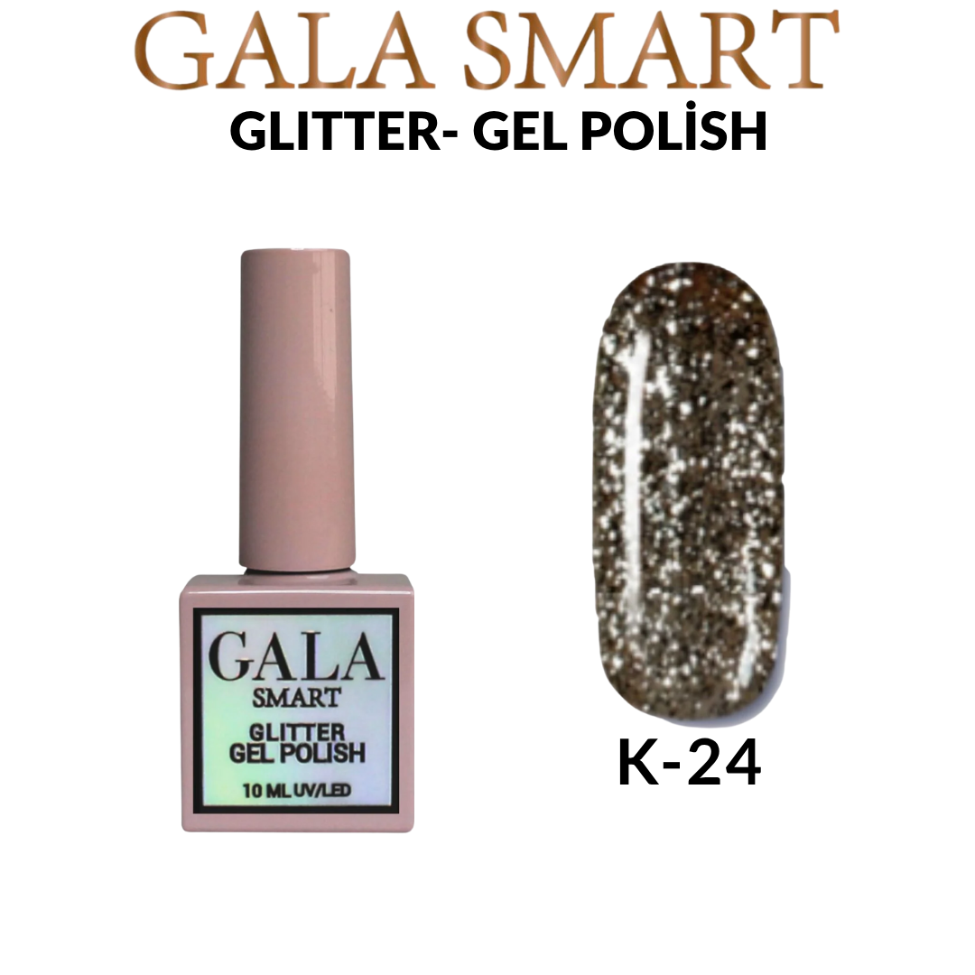 Glitter Kalıcı Oje - 10 ml K-24