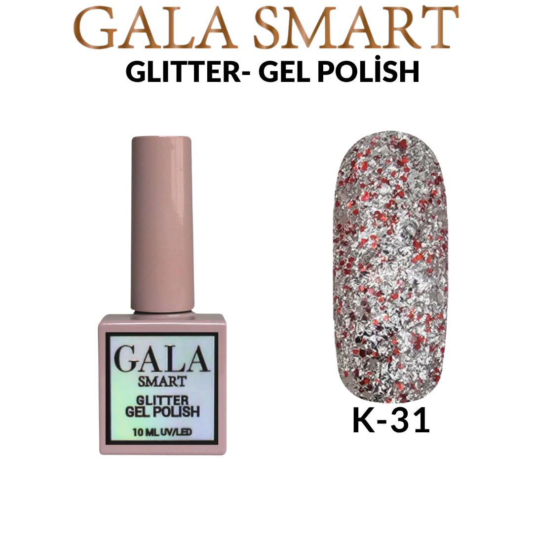 Glitter Kalıcı Oje - 10 ml K-31
