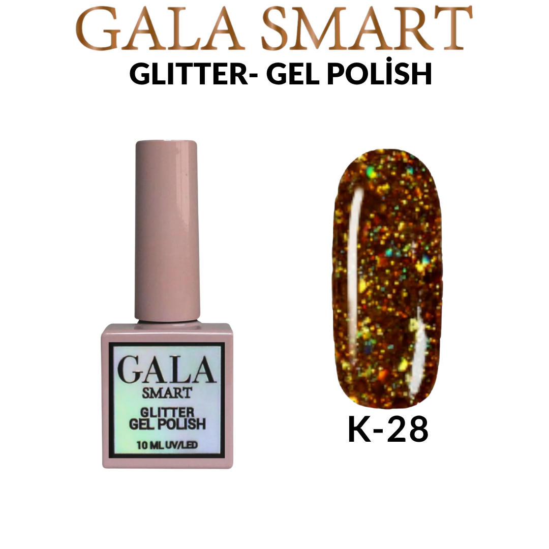 Glitter Kalıcı Oje - 10 ml K-28