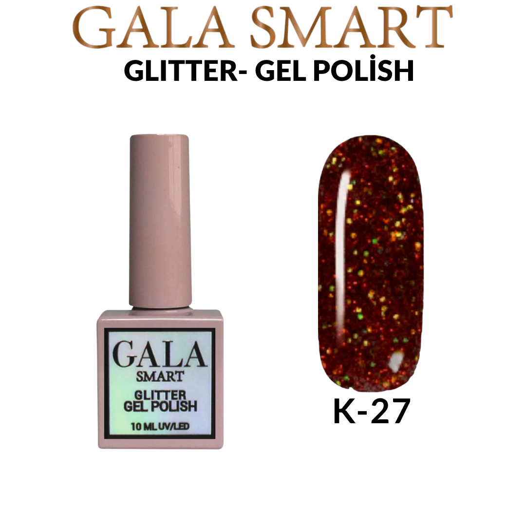 Glitter Kalıcı Oje - 10 ml K-27