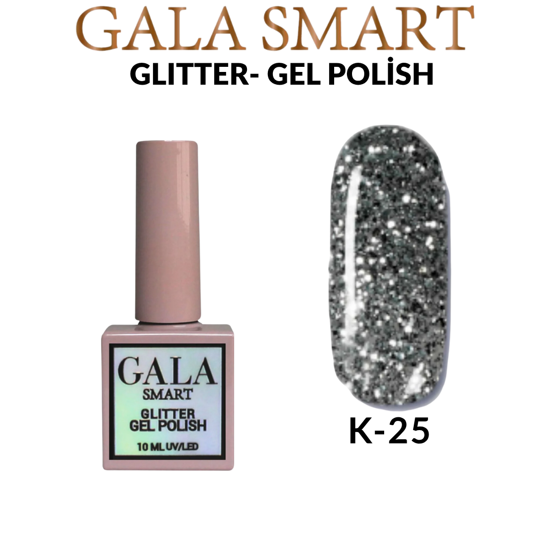 Glitter Kalıcı Oje - 10 ml K-25