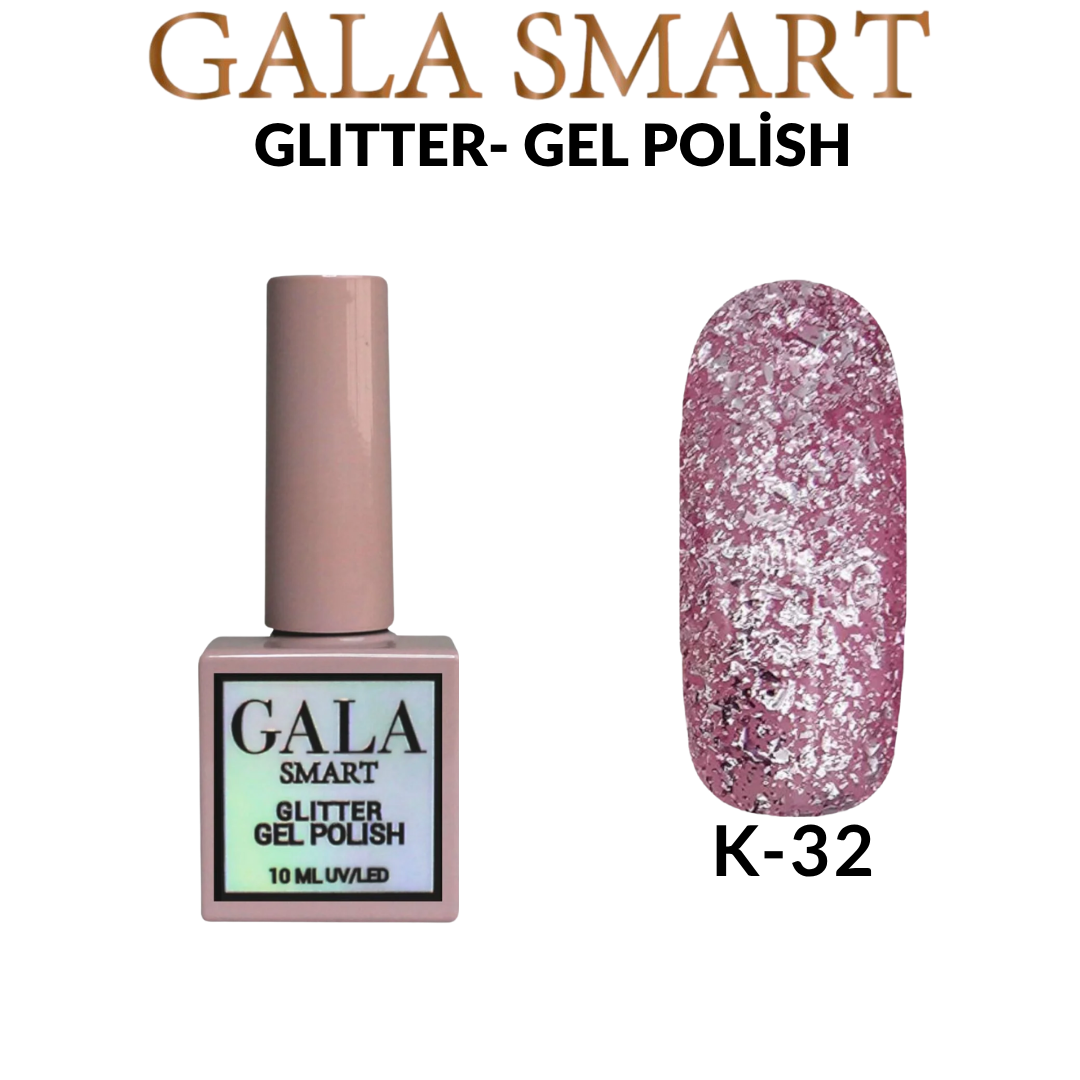 Glitter Kalıcı Oje - 10 ml K-32