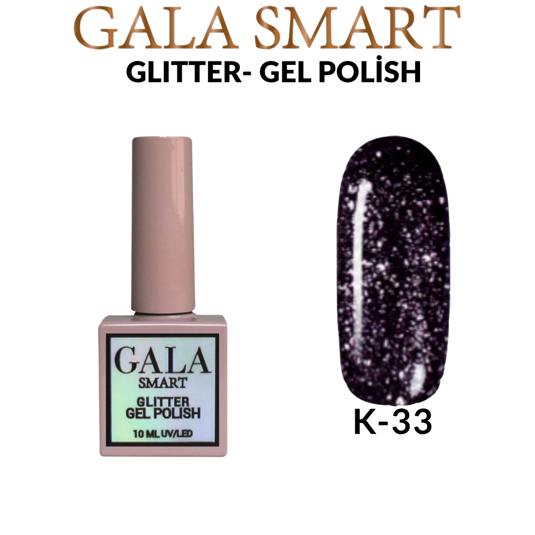 Glitter Kalıcı Oje - 10 ml K-33