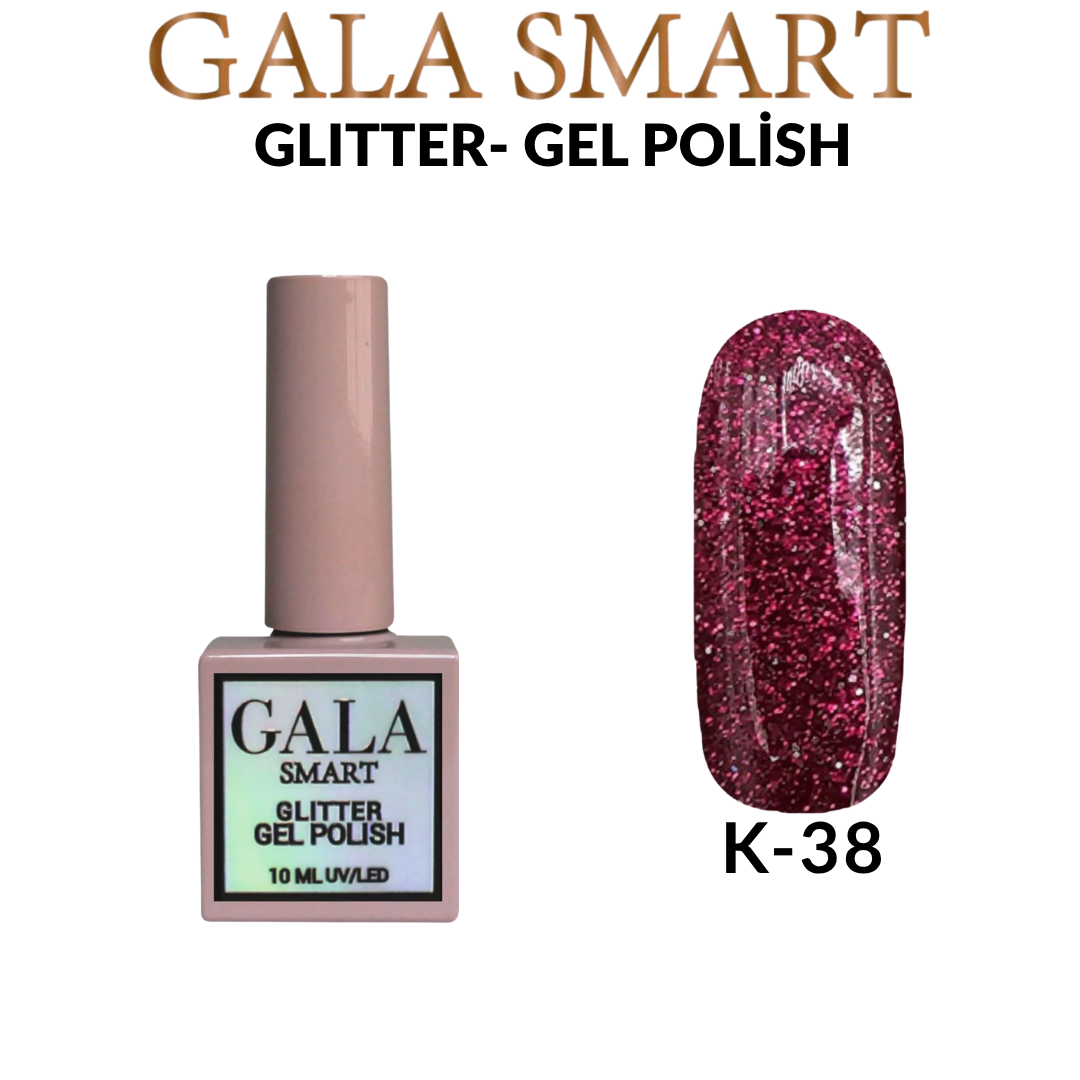 Glitter Kalıcı Oje - 10 ml K-38
