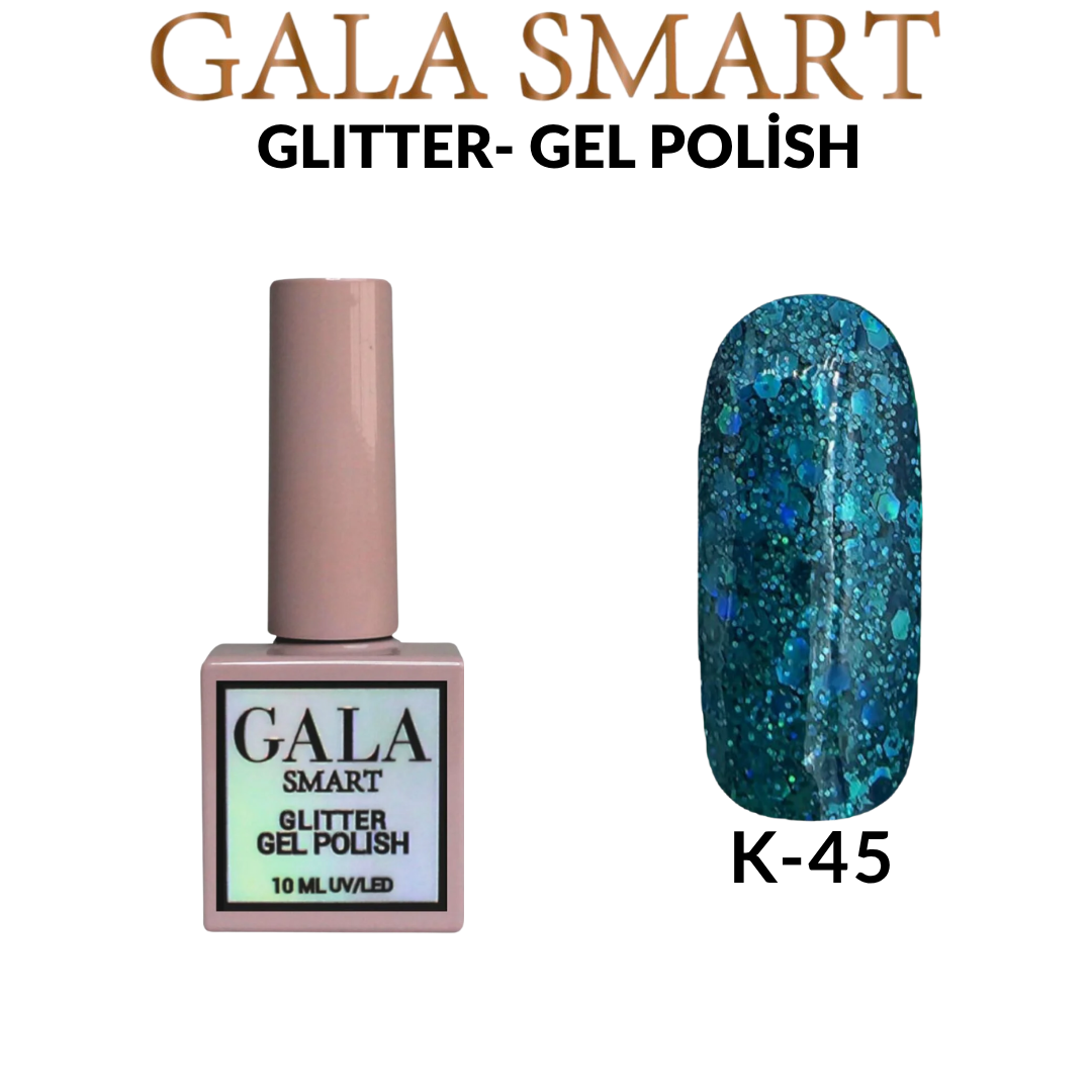 Glitter Kalıcı Oje - 10 ml K- 45