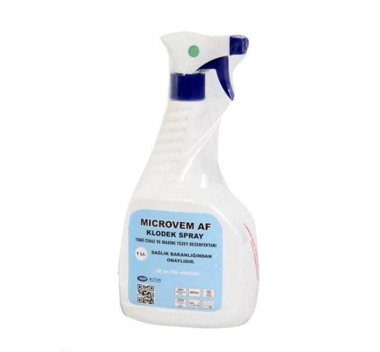 MİCROVEM AF TIBBİ CİHAZ YÜZEY DEZENFEKTAN 1 LT