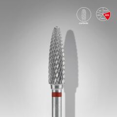 Sert Alaşım Mısır Freze EXPERT, Kırmızı, Çap 4 mm / Çalışma Kısmı 14 mm