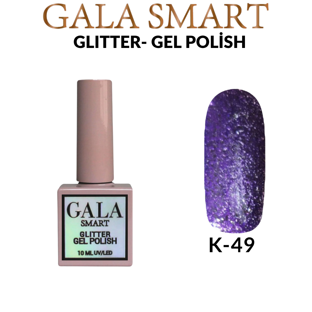 Glitter Kalıcı Oje - 10 ml K- 49