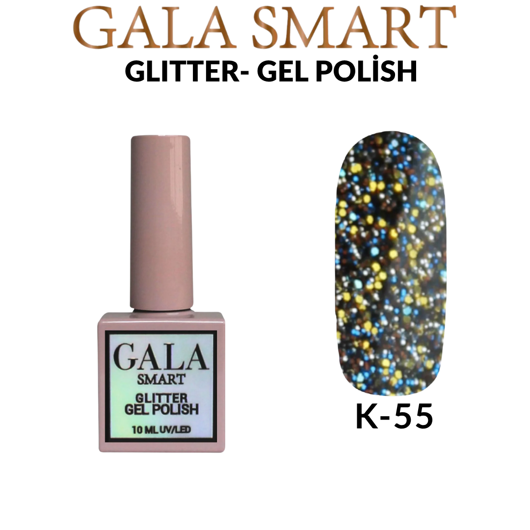 Glitter Kalıcı Oje - 10 ml K-55