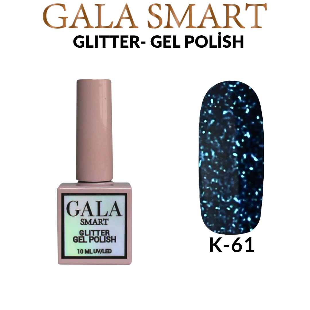 Glitter Kalıcı Oje - 10 ml K- 61