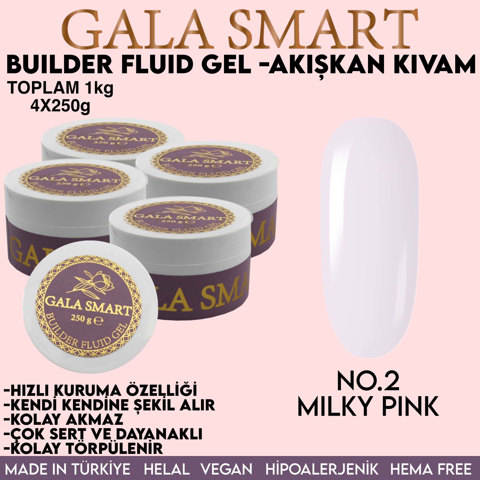 BUİLDER FLUİD GEL - EKO PAKET 1000 G - NO:02