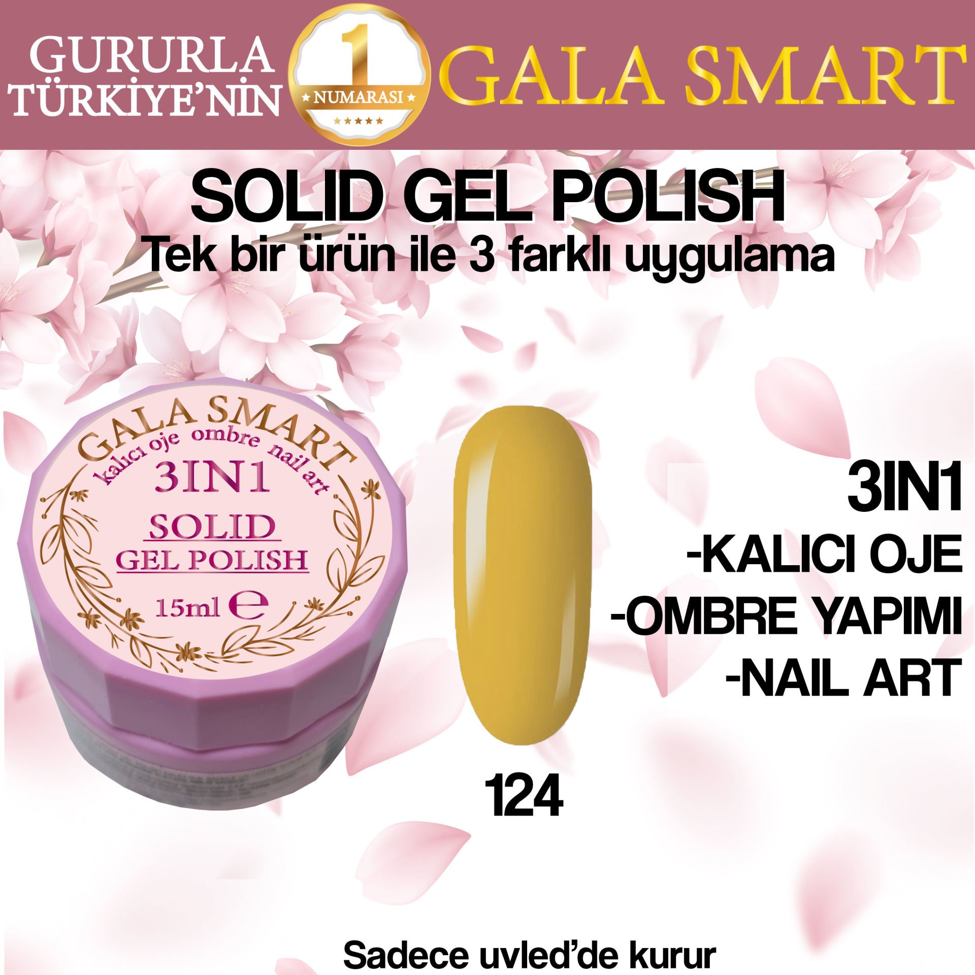 GALA SOLID GEL POLISH 15 ML NO 124