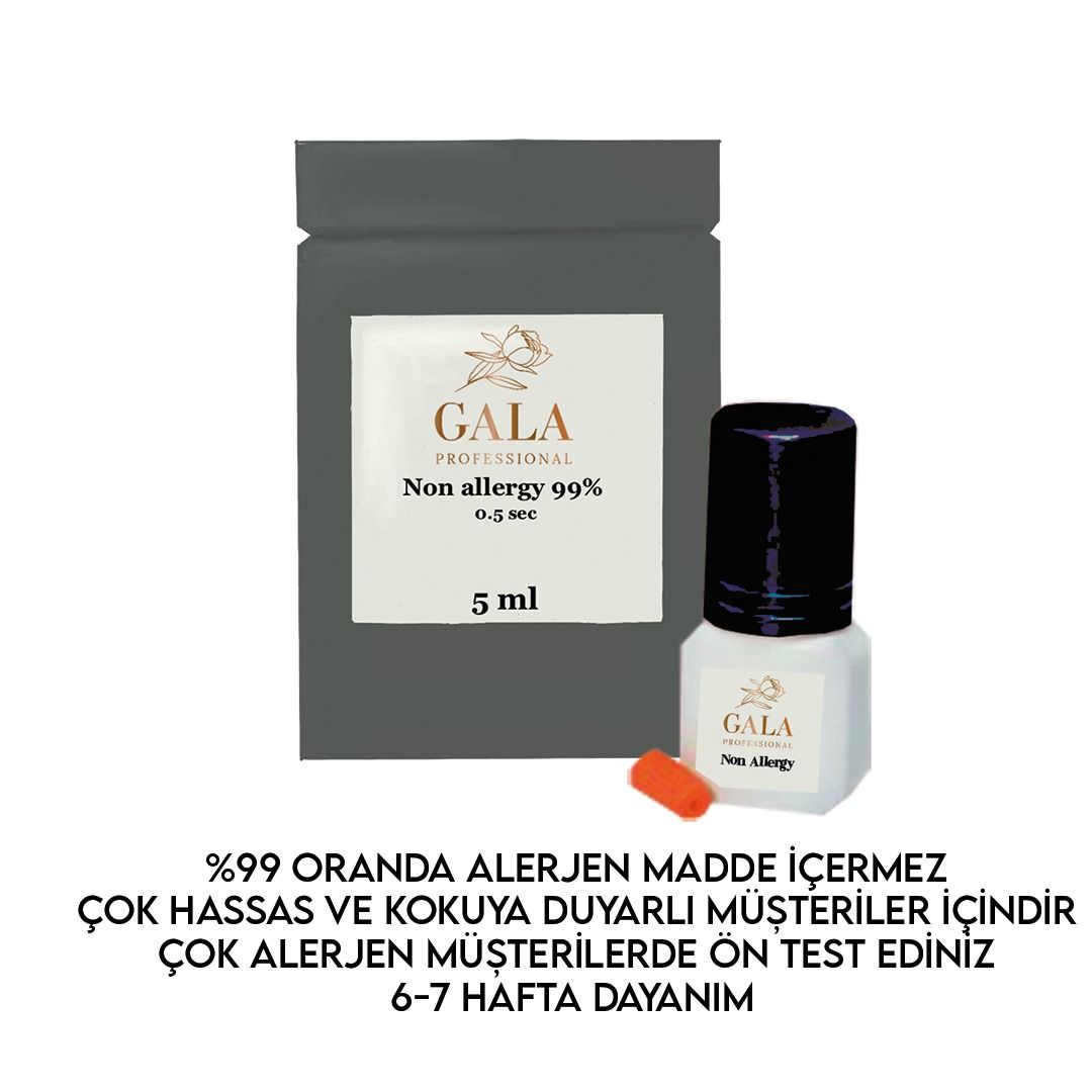 İPEK KİRPİK YAPIŞTIRICI - NON ALLARGY 0.5 Saniye 5 ml