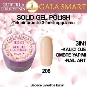 GALA SOLID GEL POLISH 15 ML NO 208