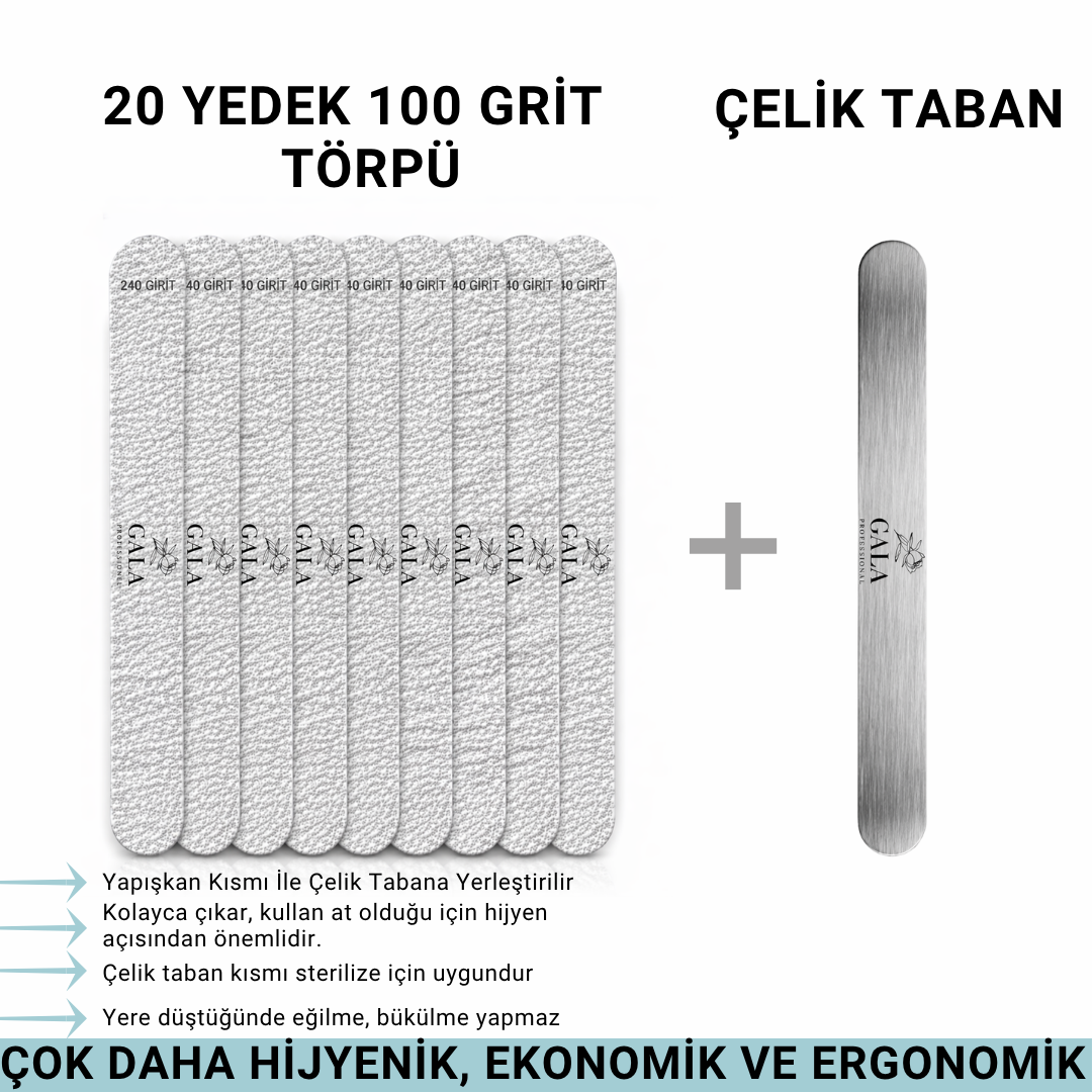 Gala Smart Düz Çelik Taban + 20 Yedek (100 Sertlik)