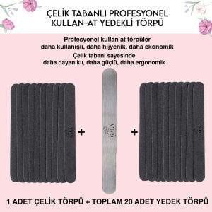 DÜZ ÇELİK TABAN + 20 YEDEK (100 SERTLİK)