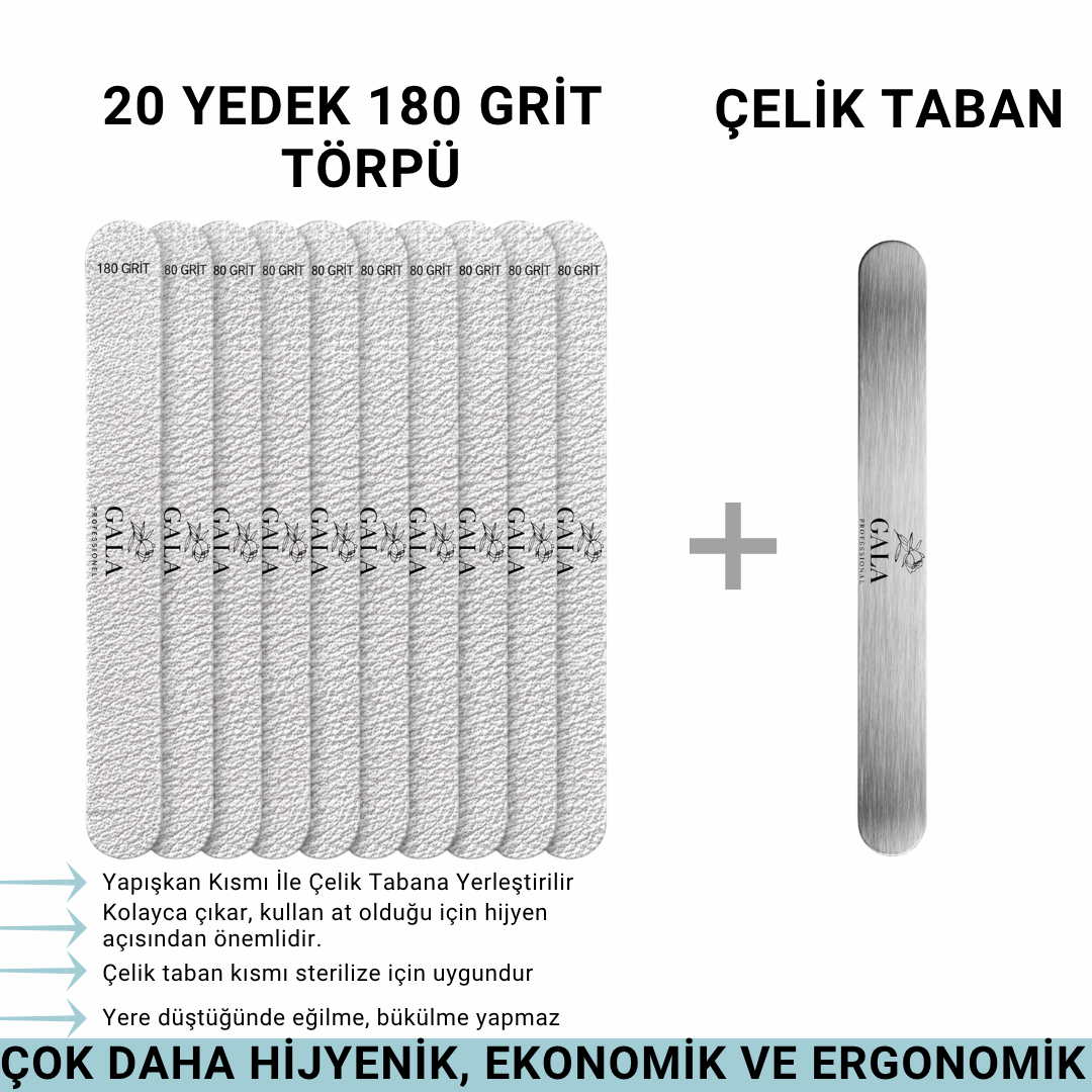 Gala Smart Düz Çelik Taban + 20 Yedek (180 Sertlik)