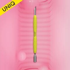 UNIQ 10 TYPE 2 Gummy Sarı Silikon Saplı Tırnak İtici (Dar Yuvarlak Uç ve Eğik Uç)