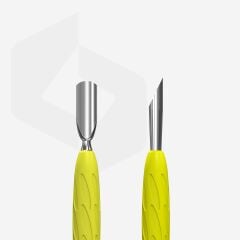 UNIQ 10 TYPE 2 Gummy Sarı Silikon Saplı Tırnak İtici (Dar Yuvarlak Uç ve Eğik Uç)