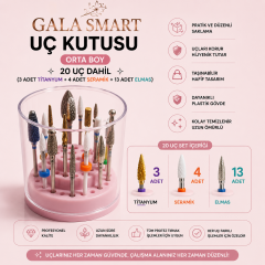 UÇ KUTUSU - ORTA BOY 20 UÇ DAHİL(3 AD TİTANYUM+4 AD SERAMİK+13 AD ELMAS))