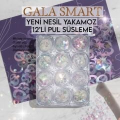 YENİ NESİL YAKAMOZ MODEL 12 Lİ PUL SET SÜSLEME