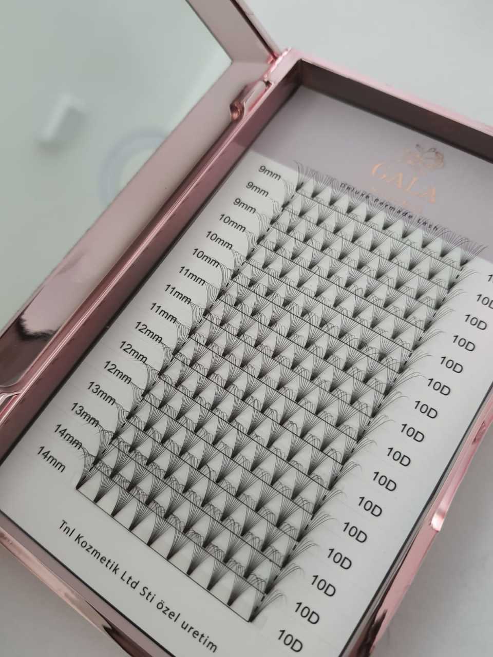 10D Hazır Demet İpek Kirpik - 0.10 C Mix Boy - Hacimli Kirpik