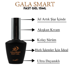 Gala Smart - Fast Gel 15 ml - NO:1 (Şeffaf)