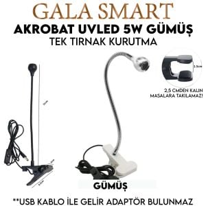 AKROBAT UVLED KURUTUCU 5W - RENK: GÜMÜŞ